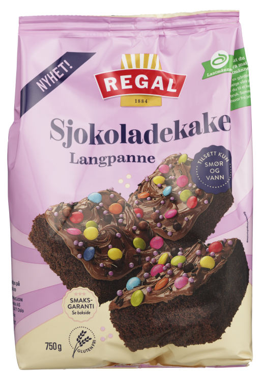 Sjokoladekake Langpanne 750g Regal