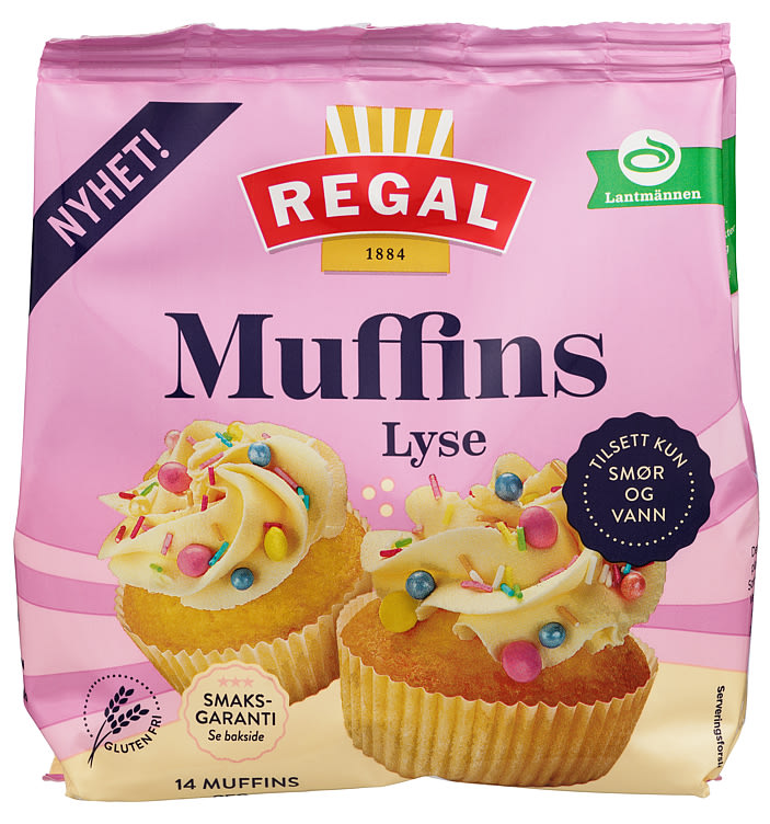 Muffins Lys 350g Regal