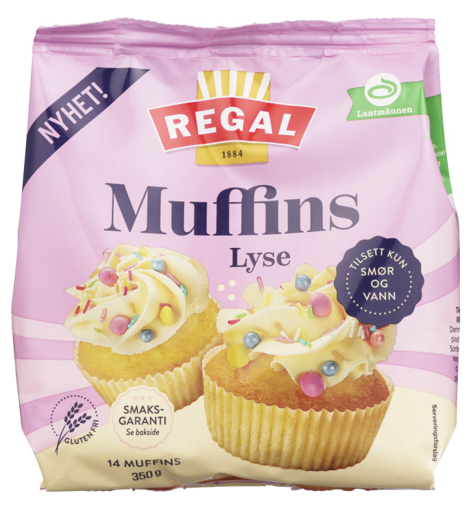 Muffins Lys 350g Regal