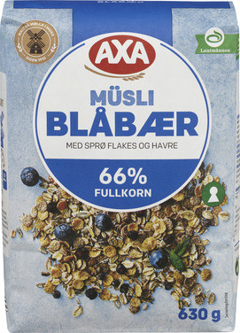 Axa Müsli Blåbær 630g