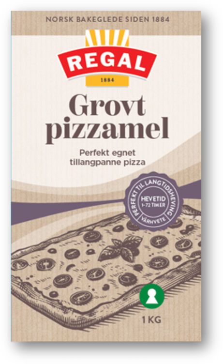 Pizzamel Grovt 1kg Regal