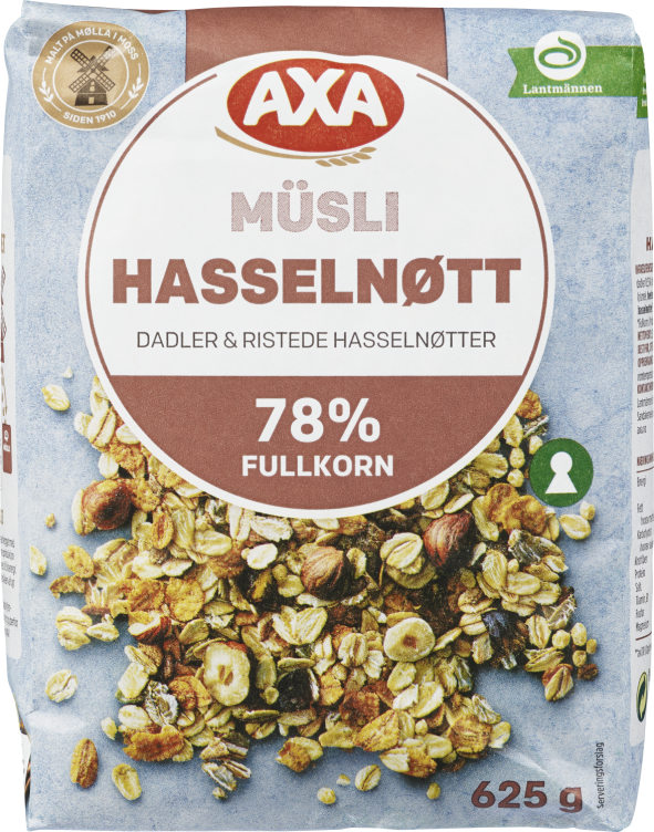 Axa Müsli Hasselnøtt 625g