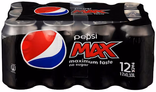 Pepsi Max 12 x 0,33l, 3,96 l