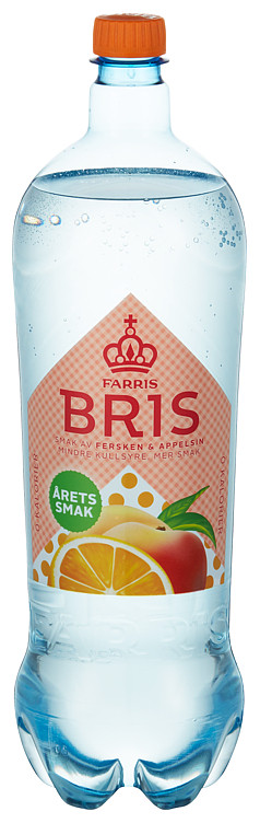 Farris Bris Fersken/Appelsin 1,5l flaske
