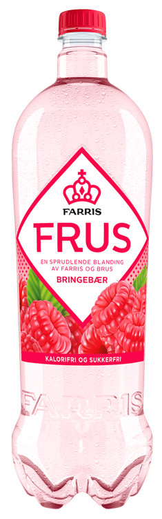 Farris Frus Bringebær 1,5l flaske
