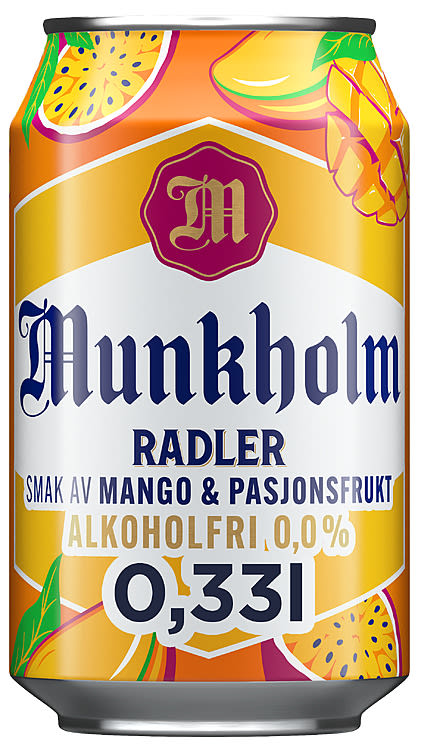 Munkholm Radler Mango/Pasjon 0,33l boks