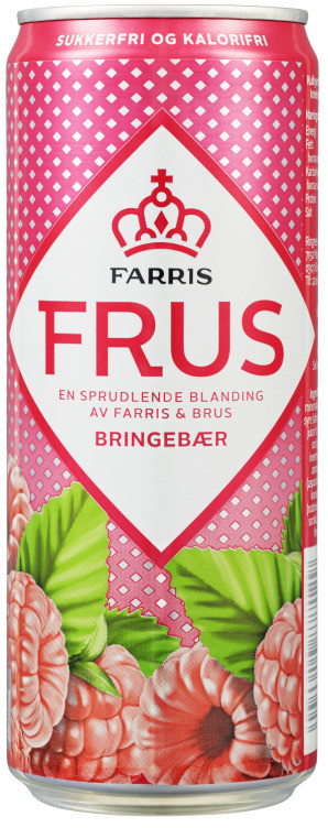 Farris Frus Bringebær 0,33l boks