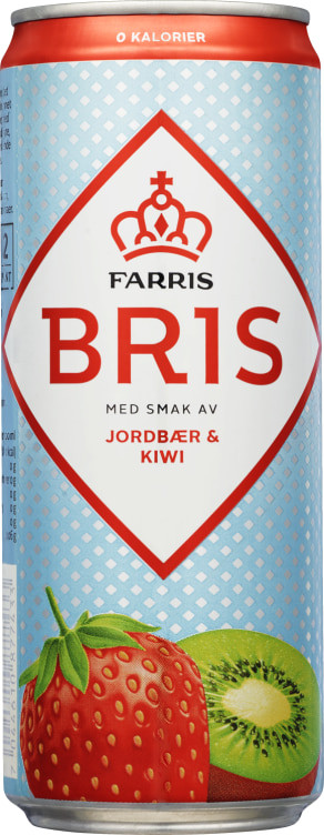 Farris Bris Jordbær Kiwi 0,33l boks