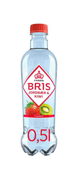 Farris Bris Jordbær&Kiwi 0,5l flaske