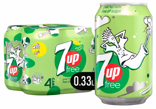 7UP Free 4 x 0,33l, 1,32 l