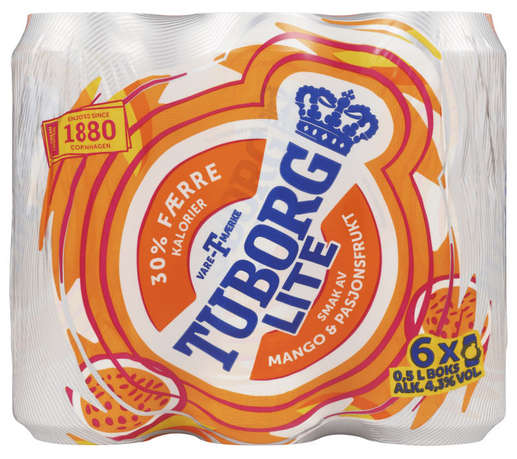 Tuborg Lite Mango&Passion 0,5lx6 boks