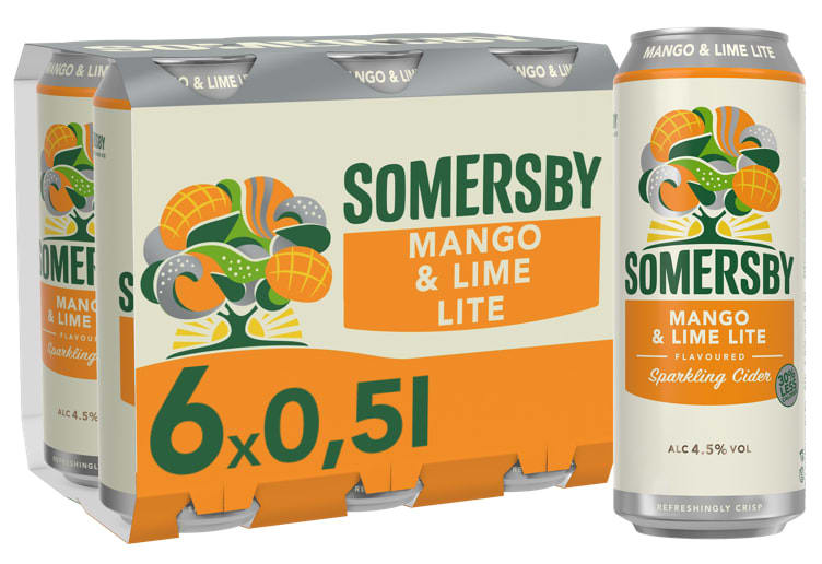 Somersby Cider Mango Lime Lite 0,5lx6 boks