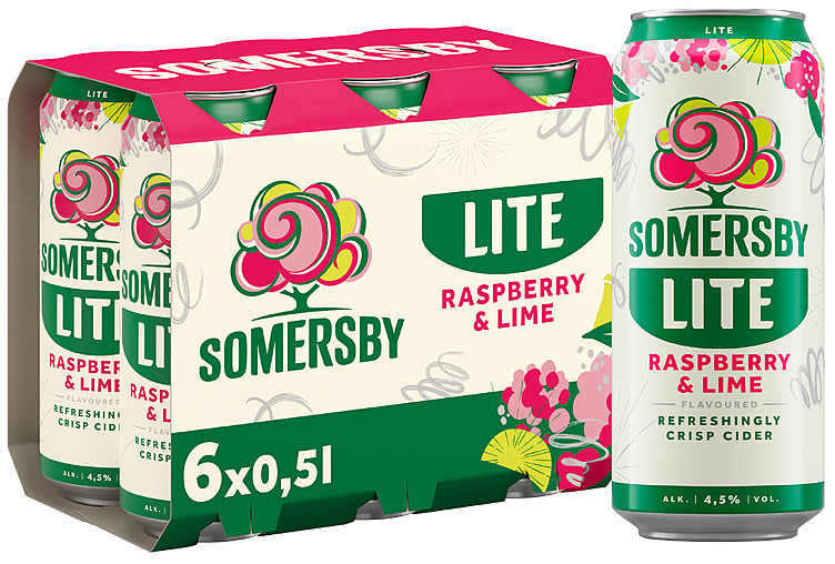 Somersby Cider Raspberry Lime 0,5lx6 boks