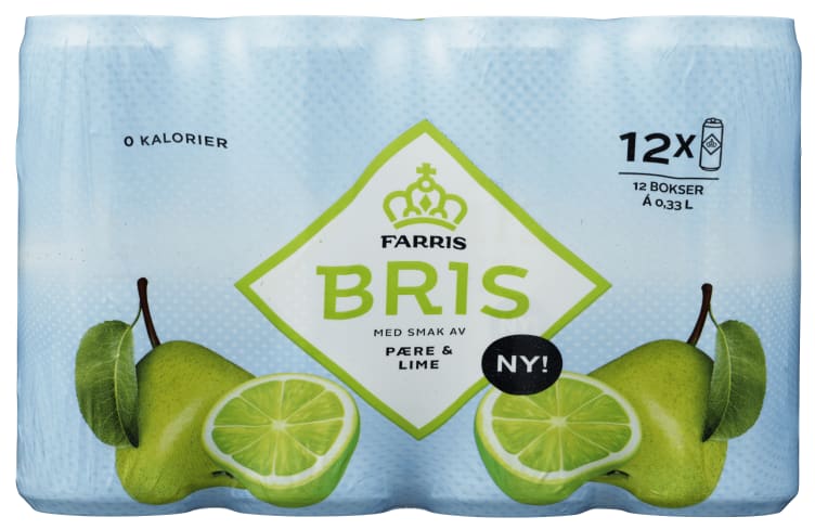 Farris Bris Pære&Lime 0,33lx12 boks