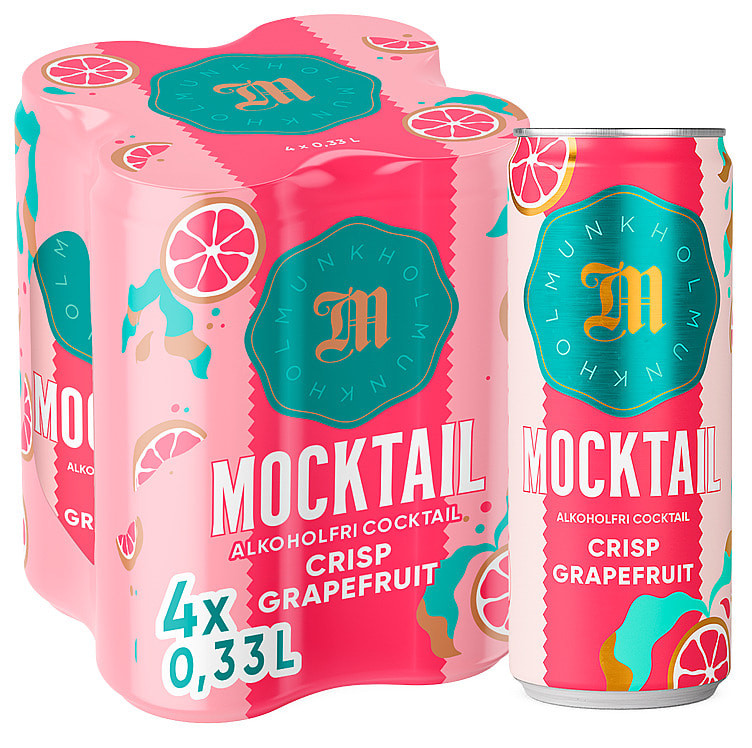 Munkholm Mocktail Grapefruit 0,33lx4 boks