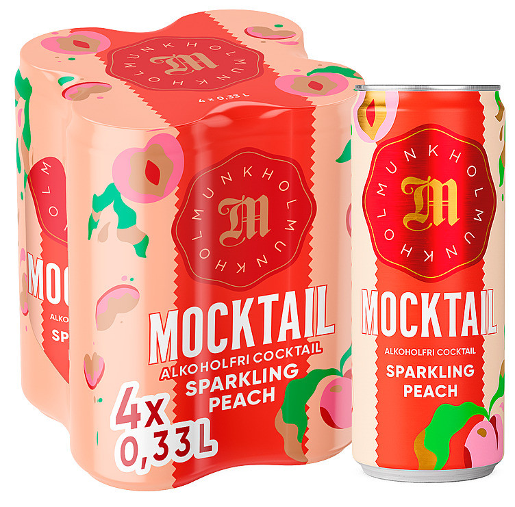 Munkholm Mocktail Peach 0,33lx4 boks