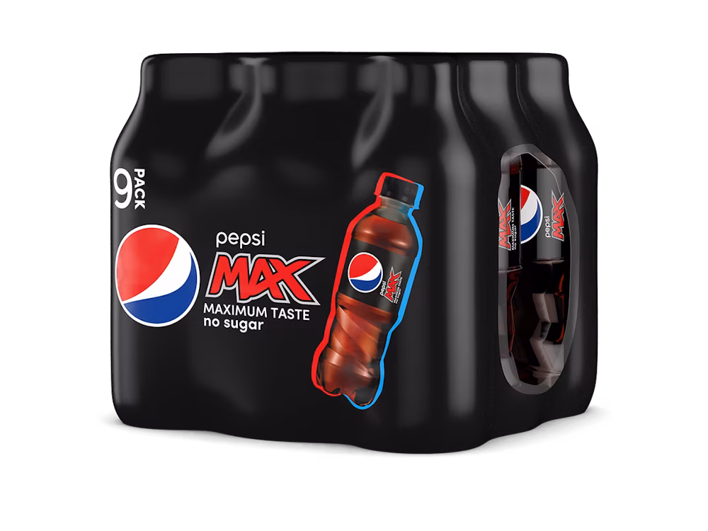 Pepsi Max 9 x 0,375l, 3,38 l