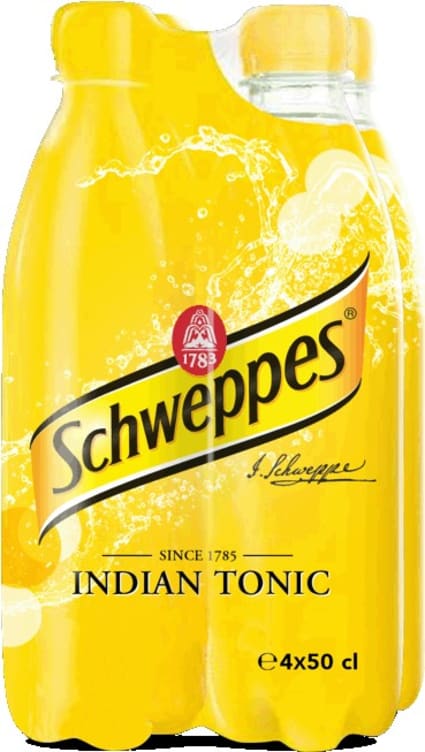 Tonic Water 0,5lx4 flaske Schweppes