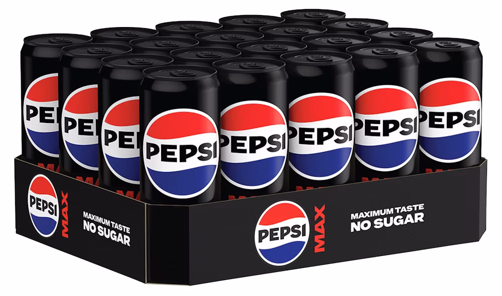Pepsi Max brett 20 x 0,33L, 6,6 l