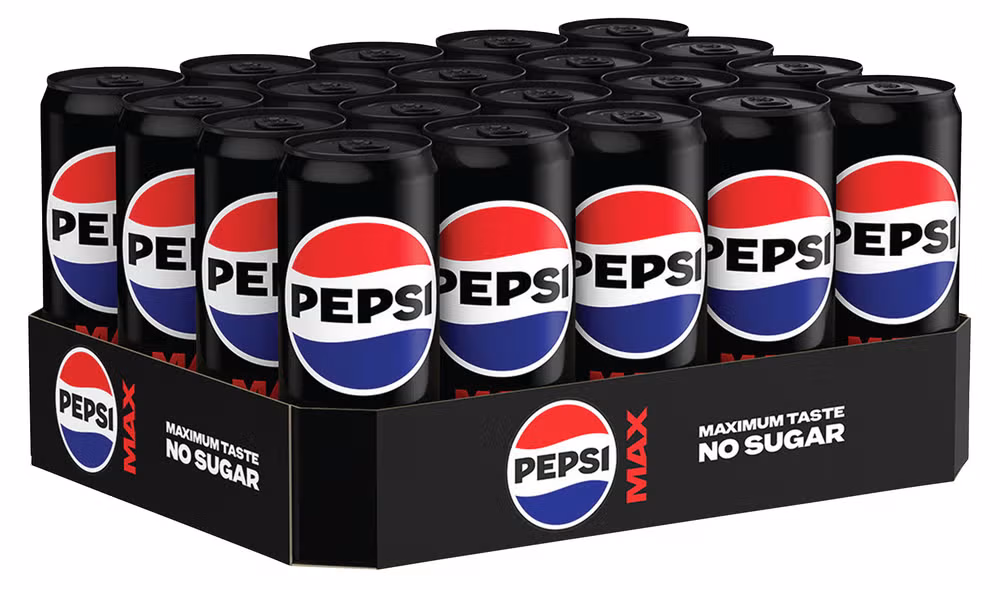 Pepsi Max brett 20 x 0,33L, 6,6 l