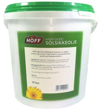 Hoff High Oleic Solsikkeolje For Frityr 10l