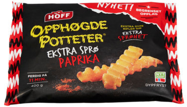 Hoff Opphøgde Potteter Ekstra Sprø Paprika, 400g