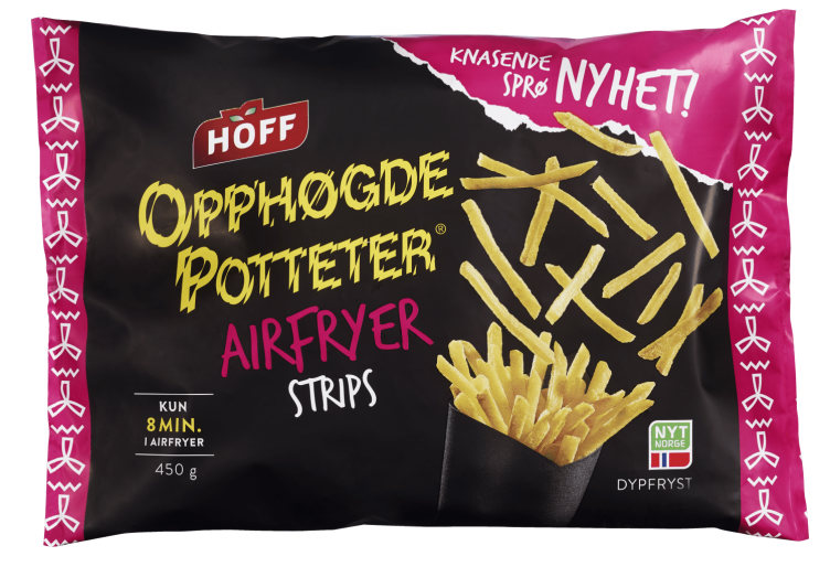 Opphøgde Potteter Airfryer Strips 450g Hoff