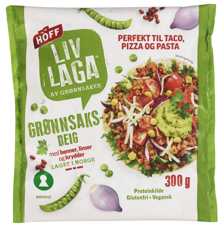 Grønnsaksdeig Liv Laga 300g Hoff