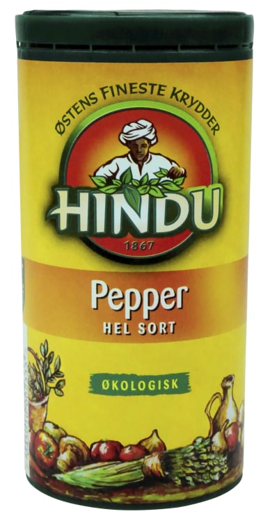 Pepper Sort hel Økologisk 89g boks Hindu