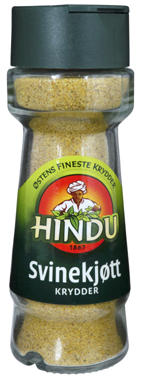 Svinekjøttkrydder 76g glass Hindu