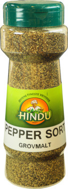 Pepper Sort Grovmalt Boks Hindu