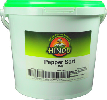 Pepper Sort Malt Bøtte Hindu
