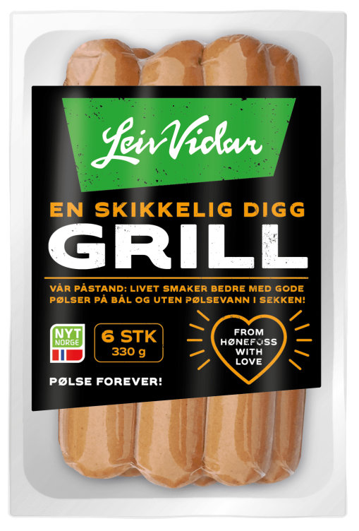 Grillpølser 330g Leiv Vidar