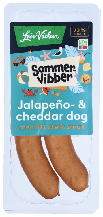 Jalapeno&Cheddar Pølser 220g Sommervibber