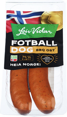 Leiv Vidar Fotball Dogs Bbq Ost 220g
