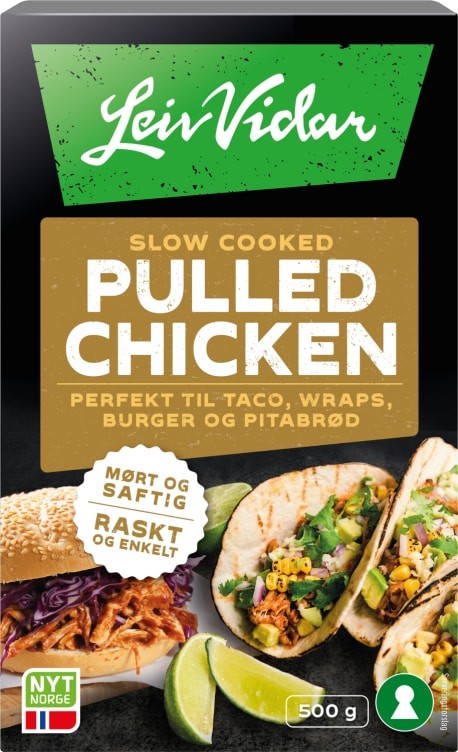 Pulled Chicken 500g Leiv Vidar