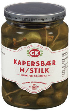 Kapersbær m/ Stilk 690g Gk