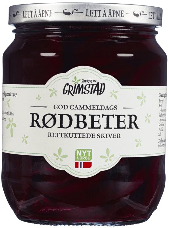 Rødbeter God Gammeldags 550g Grimstad