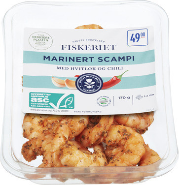 Marinert Scampi 170g Rema