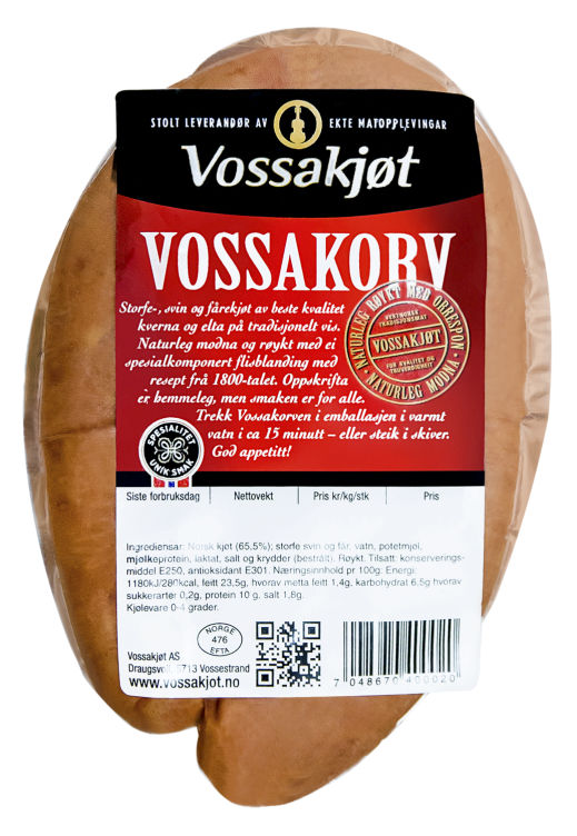 Vossakorv 350g Vossakjøt