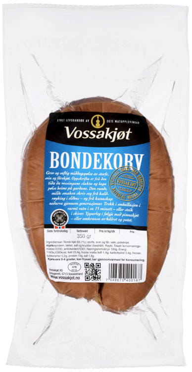 Bondekorv 350g Vossakjøt