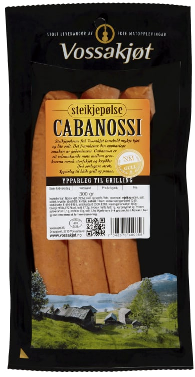 Cabanossi Pølse 300g Vossakjøt