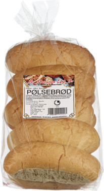 Pølsebrød 10stk Baker Marcussens
