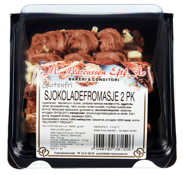 Sjokoladefromasjestk 2 Pk Baker Marcussens
