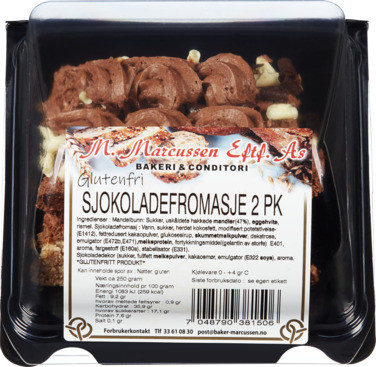 Sjokoladefromasjestk 2 Pk Baker Marcussens