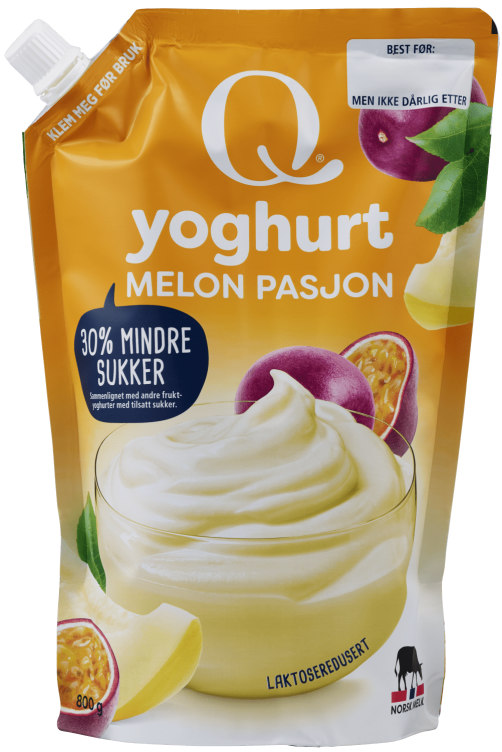Frokostyoghurt Melon/Pasjon 800g Q
