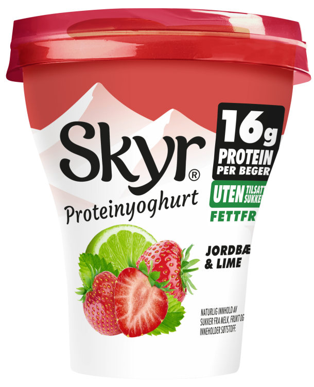 Skyr Jordbær&Lime 160g Q
