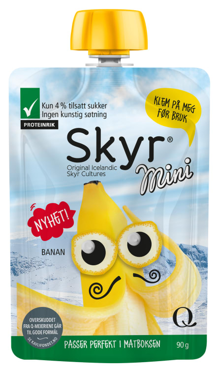 Skyr Mini Banan 90g pose Q