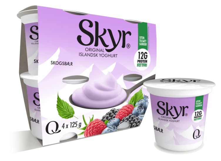 Skyr Skogsbær 4x125g Q