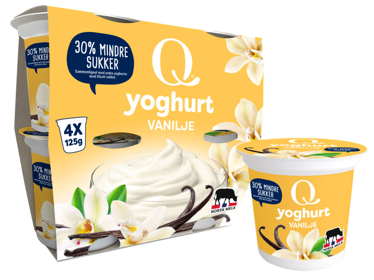 Yoghurt Vanilje 4x125g Q